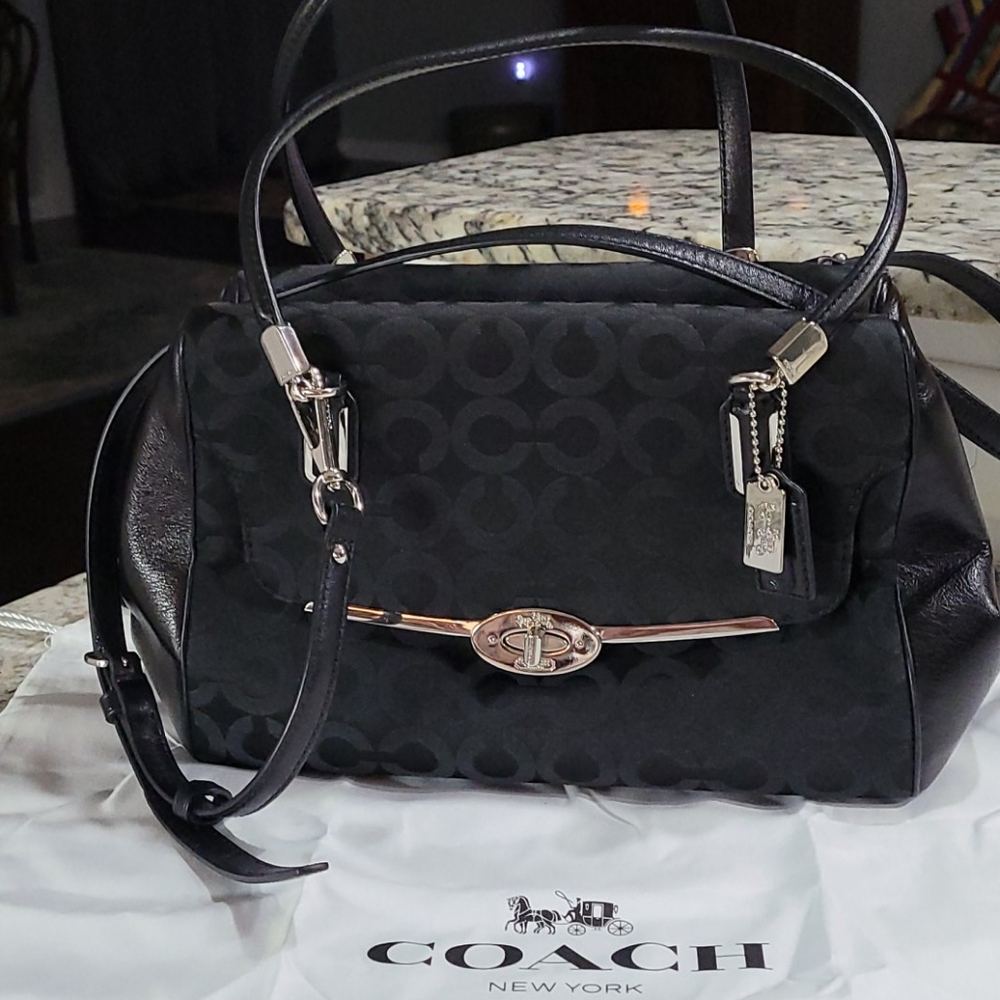 Coach Black Madison Handbag